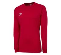 Umbro Boys Club Long-Sleeved Jersey (Vermillion) - Red - Size Medium