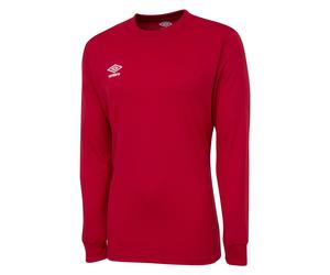 Umbro Boys Club Long-Sleeved Jersey (Vermillion) - Red - Size Medium