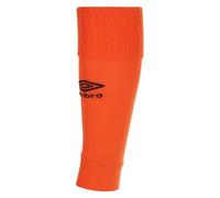 Umbro Boys Leg Sleeves - Logo, Reversible, Turnover Cuff - Shocking Orange, 2 UK-7 UK