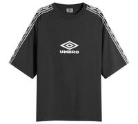 Umbro by Slam Jam Men's Offence Defence Tape T-Shirt Washed Black