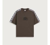 Umbro by Slam Jam Men's OG Tape T-Shirt - END. Exclusive Dark Brown Medium