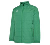 Umbro Boy's Club Essential Bench Jacket in Emerald | Size: 11-12 Years Umbro Emerald 11-12 Years