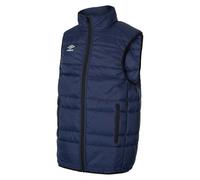 Umbro Childrens/Kids Club Essential Gilet - Dark Navy/White - 7-8 Years - Dark Navy/White