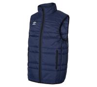 Umbro Childrens/Kids Club Essential Gilet - Dark Navy/White - 13 Years - Dark Navy/White