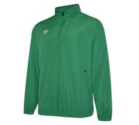 Umbro Childrens/Kids Club Essential Light Waterproof Jacket - Emerald - 7-8 Years - Emerald - 100% Polyester