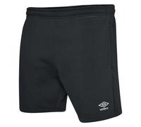 Umbro Kids Club Leisure Shorts - Black/White - Black/White - 11-12 Years - 70% Cotton/30% Elastane