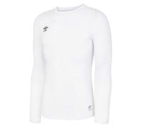 Umbro Childrens/Kids Core Long-Sleeved Base Layer Top - White - 13 Years - White - 97% Polyester/3% Elastane