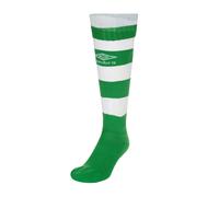 Umbro Childrens/Kids Hoop Stripe Socks - Emerald/White - 2 UK-7 UK - Emerald/White - 95% Nylon/5% Lycra
