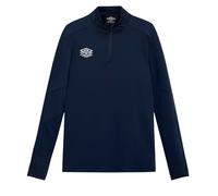 Umbro Kids Optimus Quarter Zip Training Base Layer Top - Navy - S - Navy - 95% Polyester/5% Elastane