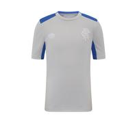 Umbro Kids Pro Training Rangers FC Short-Sleeved Jersey - Microchip/Nautical Blue - 11-12 Years - Microchip/Nautical Blue