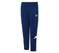 Umbro Childrens/Kids Total Tapered Training Jogging Bottoms (11-12 Years) (Navy/White)