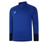 Umbro Childrens/Kids Total Training Quarter Zip Track Top - Royal Blue/Dark Navy/White - 13 Years - Royal Blue/Dark Navy/White - 100% Cotton