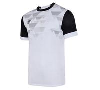 Umbro Childrens/Kids Vier Jersey - White/Black - 9-10 Years - White/Black - 100% Polyester