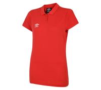 Umbro Womens Ladies Club Essential Polo Shirt - Red, Size: 12 UK - Size 12 UK