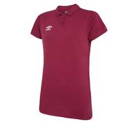 Umbro Womens/Ladies Club Essential Polo Shirt (New Claret/White) - Red - Size 14 UK