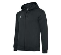 Umbro Club Leisure Full Zip Drawstring Hoodie in Black | Size: 7-8 Years Umbro Black 7-8 Years
