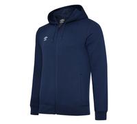 Umbro Club Leisure Full Zip Drawstring Hoodie in Navy | Size: 7-8 Years Umbro Navy 7-8 Years