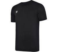 Umbro Mens Club Leisure T-Shirt - Black and White, Size: Small Cotton - Size Small