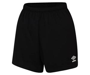Umbro Club Logo Elasticated Waist Drawcord Shorts Black L
