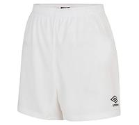 Umbro Club Logo Shorts, Elasticated Waistline, Inner Drawcord, White, XXL