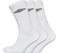 Umbro Crew Socks (3-Pairs) - Official Sports Socks Mens & Womens - Comfortable, Breathable And Moisture-Wicking Cotton Blend - Perfect For Sport, Running And Everyday