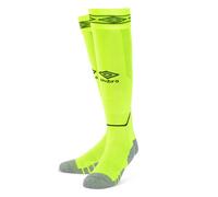 Umbro Diamond Football Socks - Safety Yellow/Carbon - L - Safety Yellow/Carbon - 75% Polyamide/20% Cotton/5% Elastane
