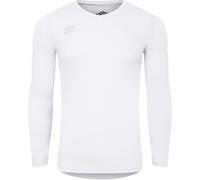 Umbro Men's Elite V-Neck Base Layer Top UO265 White Small