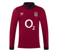 Umbro England 24/25 Alternate Classic L/S Rugby Shirt Mens 3XL Red