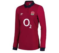 Umbro England 24/25 Alternate Classic L/S Rugby Shirt Womens S Red