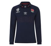 Umbro England Rugby Alternate Classic Long Sleeve Rugby Shirt 2023 2024 Adults M Navy