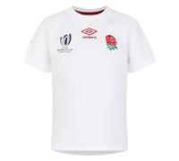 Umbro Kids England Rugby RWC Home Jersey 2023 Childrens White 6-7 Years
