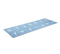 Umbro Foldable Gymnastics Mat - 174 x 62 cm - Yoga Mat - Non-Slip - 13 Exercises in Print - Blue