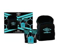 Umbro Ice Rucksack Gift Set For Men EDT 75ml Body Wash Shampoo Conditioner 150ml