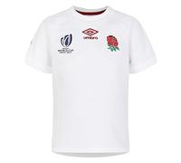 Umbro Kids England Rugby RWC Home Jersey 2023 Childrens White 6-7 Years