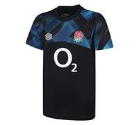 Umbro Kids England Rugby Warm Up Shirt Black/Blue M