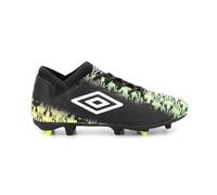 Umbro Kids Form Firm Ground Football Boots Junior Black/White/Green 5.5 UK Child