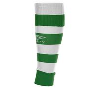 Umbro Kids Hooped Leg Sleeves - Emerald/White - Emerald/White - 2 UK Child-7 UK Child