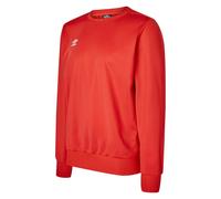 Umbro Kids Polyester Sweatshirt - Vermillion - 7-8 Years - Vermillion - 100% Knitted Polyester