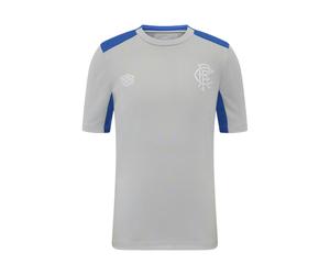 Umbro Kids Pro Training Rangers FC Short-Sleeved Jersey - Microchip/Nautical Blue - 13 Years - Microchip/Nautical Blue