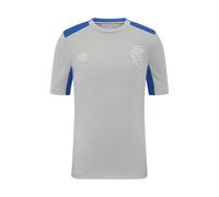 Umbro Kids Pro Training Rangers FC Short-Sleeved Jersey - Microchip/Nautical Blue - 7-8 Years - Microchip/Nautical Blue