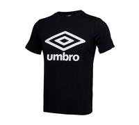 Umbro Men Fw Large Logo Cotton Tee T-Shirt - Black, X-Large