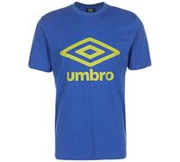 UMBRO Large Logo T-Shirt Men's Blue/Neon Green, L (52/54 EU), Blue/Neon Green