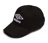 Umbro Logo Cap (One Size) (Black/White)