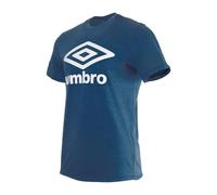 UMBRO Men FW Large Logo Cotton T-shirt - Dark Navy, Small