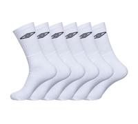 Umbro Men’s Sports Crew Socks 6 Pack - Cushioned Running Tennis Socks UK Size 6-8 9-11