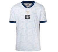Umbro Men's 23/24 El Salvador National Team Soccer Jersey, White/Blue-Away Short Sleeve, Medium