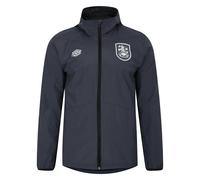 Umbro Mens 23/24 Huddersfield Town AFC Waterproof Jacket - Carbon/Grisaille/Black - Carbon/Grisaille/Black - L - 100% Polyester
