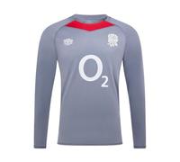 Umbro Mens 24/25 England Rugby Relaxed Fit Long-Sleeved Training Jersey (XL) (Folkstone/Grey)