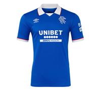 Umbro Mens 25/26 Rangers FC Short-Sleeved Home Shirt - Lapis Blue - 4XL - Lapis Blue - 100% Polyester