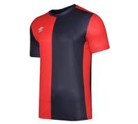Umbro Mens 50/50 Short-Sleeved JerseyS Vermillion/Black UO101